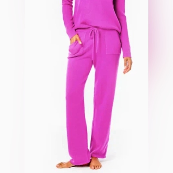 Lilly Pulitzer Pants - Lilly Pulitzer Bellista Sweater Pants Wild Fuschia Size XL